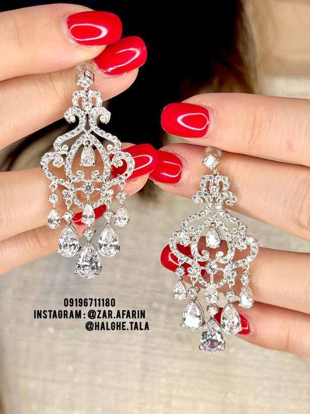 گوشواره ژورنالی آویزدار